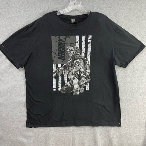 RECON1 Soldier on Knee Mens XL Tshirt Black Graphic Cotton Excellent - Never wor - Picture 1 of 6